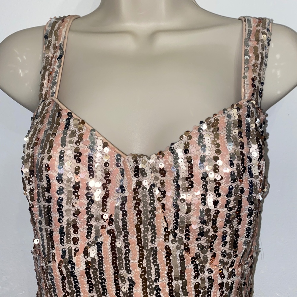 LuLu's Sequin lined Mini Dress - Picture 2 of 6